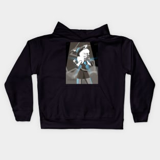 1980s Witch Rock Singer Kids Hoodie